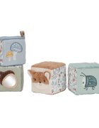 Little Dutch Forest Friends Soft Blocks plyšové kostky 0 m+ 4 ks