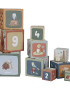 Little Dutch Forest Friends Stacking Blocks kostky pro děti 18 m+ Blue 10 ks