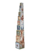 Little Dutch Forest Friends Stacking Blocks kostky pro děti 18 m+ Blue 10 ks