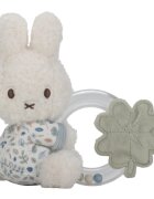 Little Dutch Miffy Fluffy Lucky Leaves Ring Rattle chrastítko 0 m+ Blue 1 ks