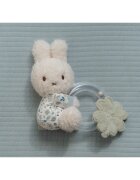 Little Dutch Miffy Fluffy Lucky Leaves Ring Rattle chrastítko 0 m+ Blue 1 ks