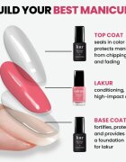 LONDONTOWN Kur Gel Genius Base Coat podkladový lak na nehty bez použití UV/LED lampy 12 ml