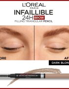 L’Oréal Paris Infaillible 24h Filling Triangular Pencil precizní tužka na obočí voděodolná odstín Auburn 1 ml