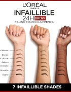 L’Oréal Paris Infaillible 24h Filling Triangular Pencil precizní tužka na obočí voděodolná odstín Auburn 1 ml