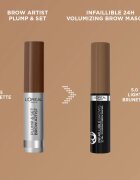 L’Oréal Paris Infaillible Brows gel na obočí odstín 5.0 Light Brunette 4.9 ml