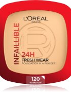 L’Oréal Paris Infaillible Fresh Wear 24h pudrový make-up odstín 120 Warm Doré 9 g