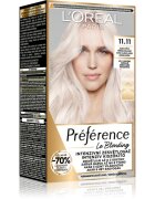 L’Oréal Paris Préférence Le Blonding barva na vlasy pro zesvětlení vlasů odstín 11.11 Ultra-Light Cool Crystal Blonde 1 ks
