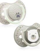 LOVI Buddy Bear dudlík 6-18 m 2 ks