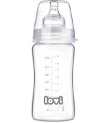 LOVI Glass skleněná kojenecká láhev 3m+ 250 ml