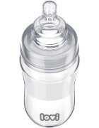 LOVI Glass skleněná kojenecká láhev 3m+ 250 ml