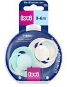 LOVI PRIME 0-6m dudlík Lagoon/Mint Cream 2 ks