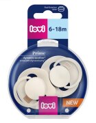 LOVI PRIME 6-18m dudlík Coconut/Ivory 2 ks