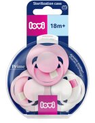 LOVI PRIME 6-18m dudlík Peony Pink 3 ks