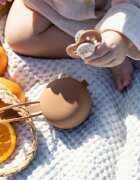 LOVI Silicone Soother Case 0+ m krabička na dudlík Granola 1 ks