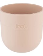 LOVI Tableware Set with Cup jídelní sada Nude 3 ks