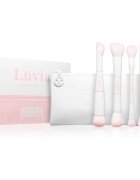 Luvia Cosmetics Duo Voyage cestovní sada štětců s taštičkou Soft Aura