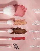 Luvia Cosmetics Travel Set sada štětců s pouzdrem na cesty Candy