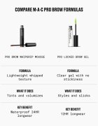 MAC Cosmetics Pro Brow Whipgrip Mousse gel na obočí odstín Taupe 4 g