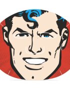 Mad Beauty DC Superman plátýnková maska s kyselinou hyaluronovou 25 ml