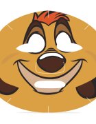 Mad Beauty Lion King Timon plátýnková maska pro intenzivní hydrataci 25 ml