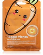 Mad Beauty Veggie Friends Carrot plátýnková maska s rozjasňujícím efektem 25 ml