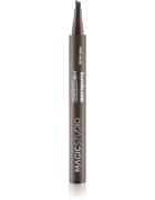 Magic studio Microfilling Brow Pen dlouhotrvající fix na obočí odstín Dark Brown 13.5 g