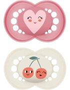 MAM Original 6+ months dudlík Pink/ Beige 2 ks