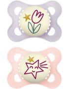 MAM Original Night 0m+ dudlík Purple/ Pink 2 ks