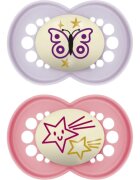 MAM Original Night 16m+ dudlík Pink/ Purple 2 ks