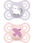 MAM Perfect 0+m dbl box dudlík Pink/ Purple 2 ks