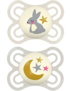 MAM Perfect Night 0+ months dudlík Beige/ Grey 2 ks