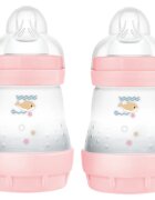 MAM Perfect Star Anti-colic Bottle antikoliková láhev 0m+ Pink 2x160 ml