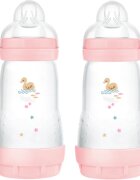 MAM Perfect Star Anti-colic Bottle antikoliková láhev 2m+ Pink 2x260 ml