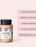 Maria Nila Colour Refresh jemná vyživující maska bez permanentních barevných pigmentů odstín Beige Brown 7.23 300 ml