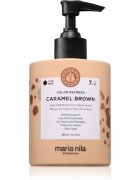 Maria Nila Colour Refresh jemná vyživující maska bez permanentních barevných pigmentů odstín Caramel Brown 7.35 300 ml