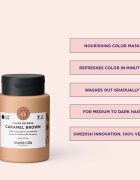 Maria Nila Colour Refresh jemná vyživující maska bez permanentních barevných pigmentů odstín Caramel Brown 7.35 300 ml