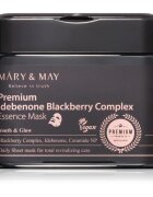 Mary&May Premium Idebenone Blackberry Complex Essence Mask hydratační plátýnková maska se zpevňujícím účinkem velké balení 20 ks
