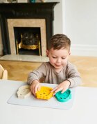 Matchstick Monkey Animal Snack Mat jídelní sada pro děti Monkey Lion & Giraffe 3 ks