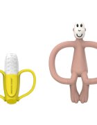 Matchstick Monkey Banana Soother & Monkey Teether dárková sada pro děti 1 ks