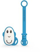 Matchstick Monkey Flat Face Teether & Soother Clip dárková sada pro děti Blue