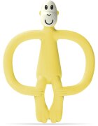 Matchstick Monkey Monkey Teether kousátko s kartáčkem 2 v 1 Yellow 1 ks