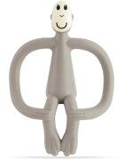 Matchstick Monkey Teething Toy and Gel Applicator kousátko s kartáčkem 2 v 1 Grey 1 ks