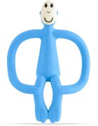 Matchstick Monkey Teething Toy and Gel Applicator kousátko s kartáčkem 2 v 1 Light Blue 1 ks