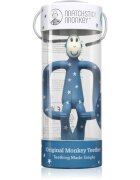 Matchstick Monkey Teething Toy and Gel Applicator kousátko s kartáčkem 2 v 1 Stars Blue 1 ks