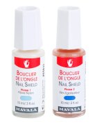 Mavala Nail Camouflage Nail Shield dvoufázová péče pro regeneraci a elasticitu nehtů 2x10 ml