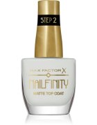 Max Factor Nailfinity Matte Top Coat gelový vrchní lak na nehty s matným efektem odstín 101 Velvet Curtain 12 ml