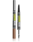 MAYBELLINE NEW YORK Brow Inserts fix na obočí s kartáčkem 2 v 1 odstín 2 Soft Brown 1.25 ml