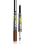 MAYBELLINE NEW YORK Brow Inserts fix na obočí s kartáčkem 2 v 1 odstín 4 Medium Brown 1.25 ml