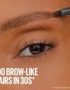MAYBELLINE NEW YORK Brow Inserts fix na obočí s kartáčkem 2 v 1 odstín 4 Medium Brown 1.25 ml