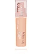 MAYBELLINE NEW YORK Lifter Plump & Glow rozjasňující make-up pro přirozený vzhled odstín 112 30 ml